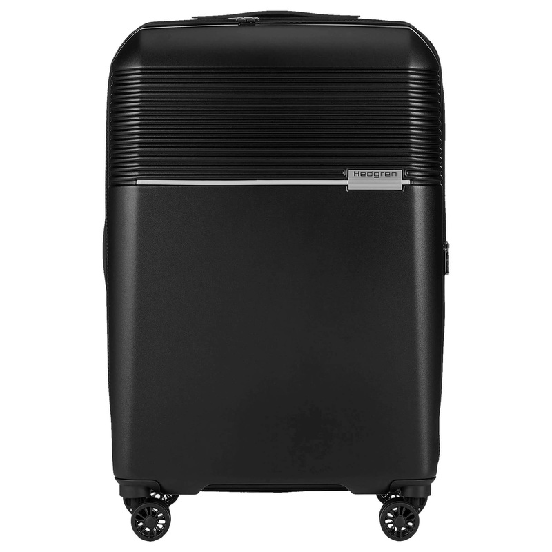 Hedgren Lineo Stripe - 4-Rollen-Trolley M 66 cm erw. (black)