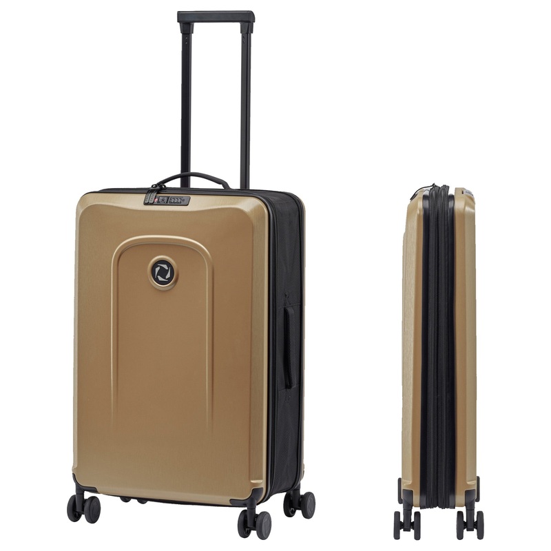 senz Foldaway - 4-Rollen-Trolley M 66 cm (faltbar) (champagne brown)