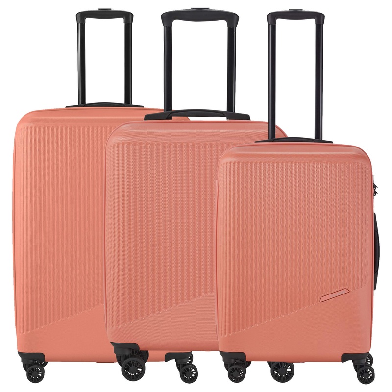 Travelite Bali - 4-Rollen Trolley Set 3tlg. (koralle)
