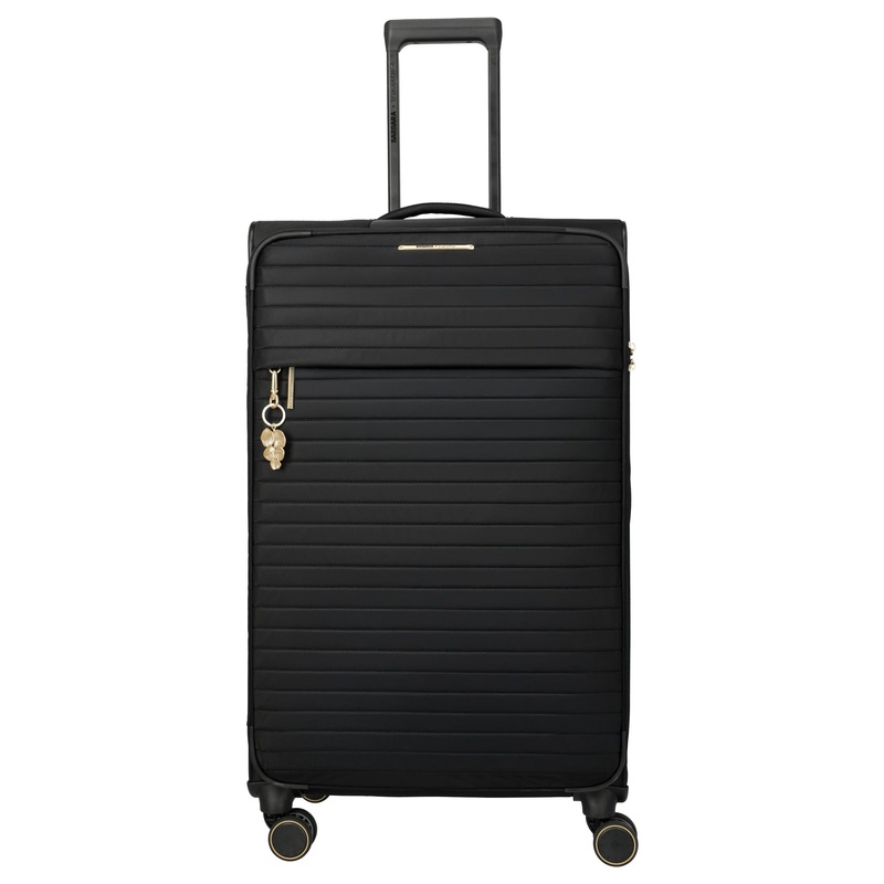 Travelite BARBARA Stepp - 4-Rollen-Trolley L 80 cm (schwarz, 80 cm)