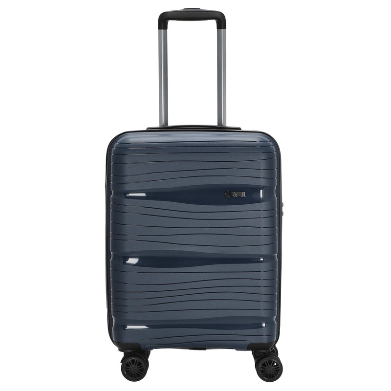 D&N Travel Line 4300 - 4-Rollen-Kabinentrolley  S 55 cm (dunkelblau)