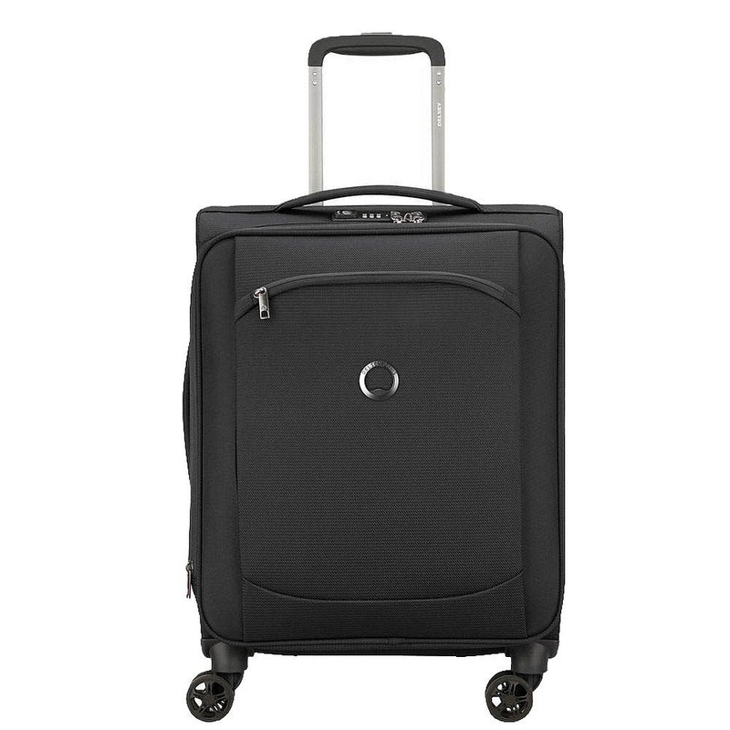 Delsey Paris Montmartre Air 2.0 - 4-Rollen-Kabinentrolley Slim Line S 55 cm (schwarz)