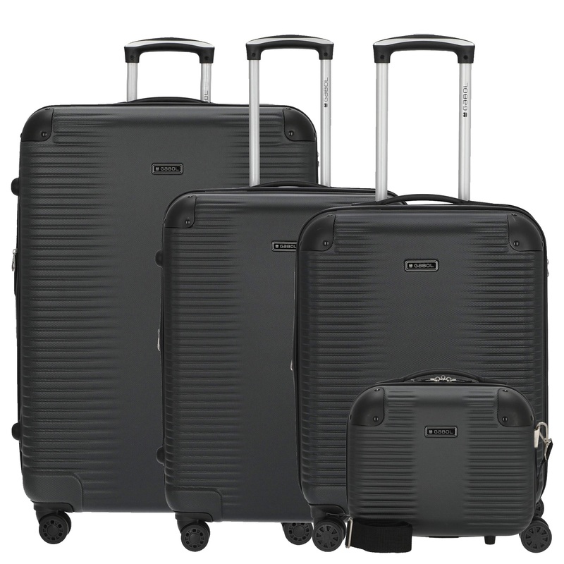 Gabol Balance XP - 4-Rollen-Trolley Set 4tlg. S/M/L + Beautycase (gris)
