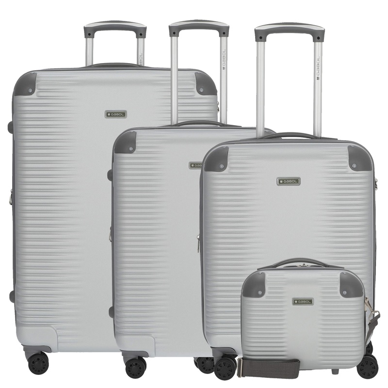 Gabol Balance XP - 4-Rollen-Trolley Set 4tlg. S/M/L + Beautycase (plata)