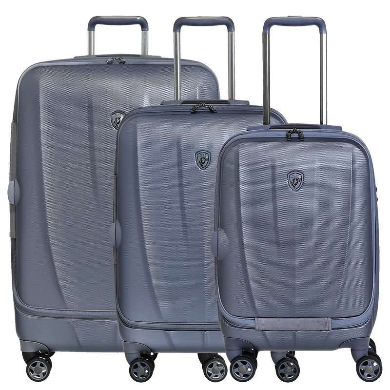 Heys Vantage Smart Access - 4-Rollen-Trolley Set 3tlg. erw. (slate blue)