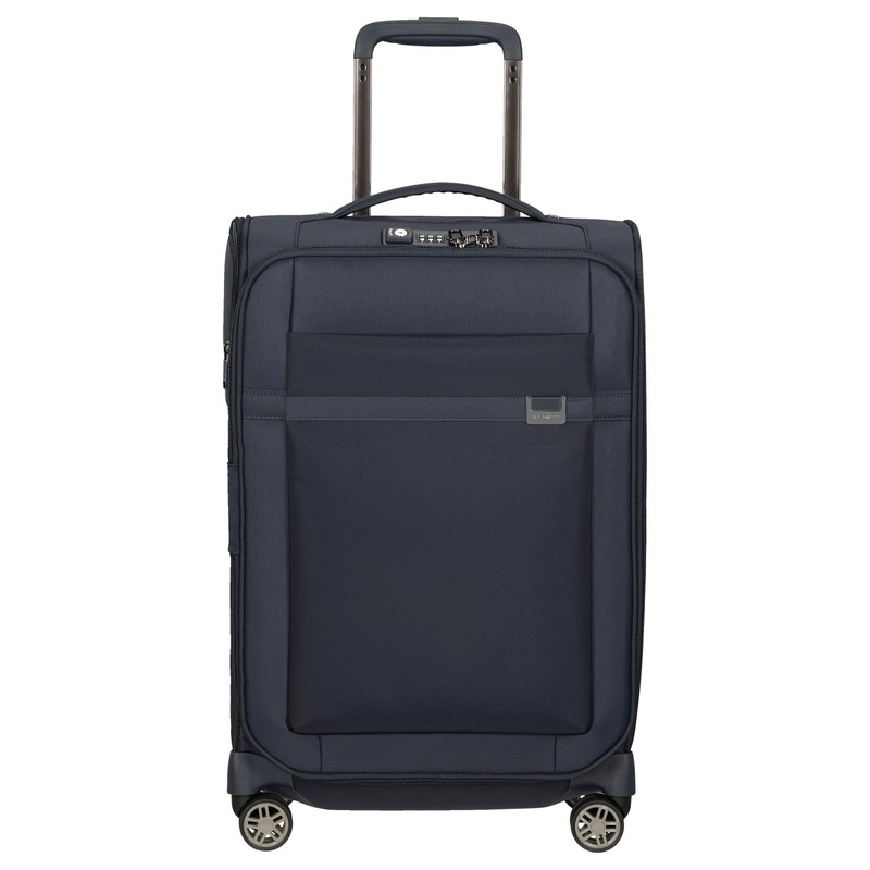 Samsonite Airea - 4-Rollen-Kabinentrolley 55 cm erw. (dark blue)