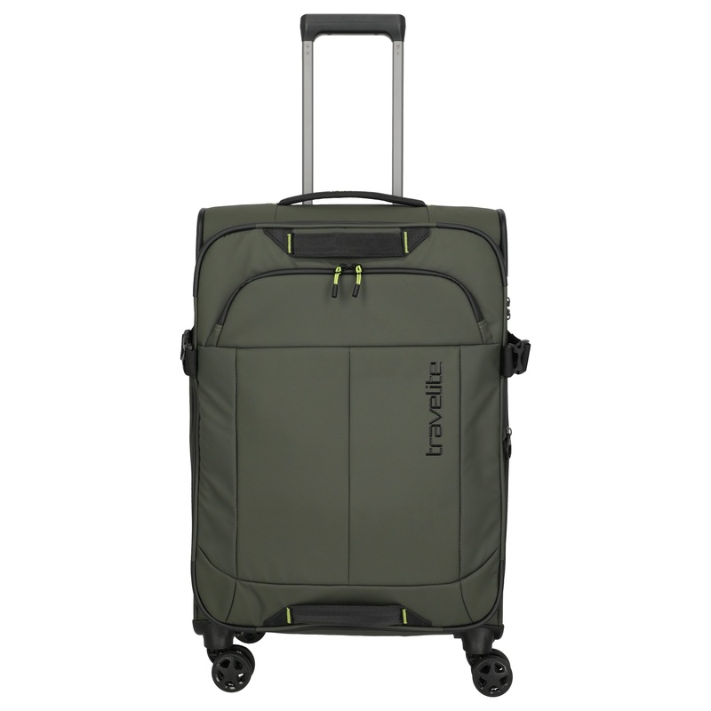 Travelite Briize - 4-Rollen-Trolley M 67 cm erw. (khaki)