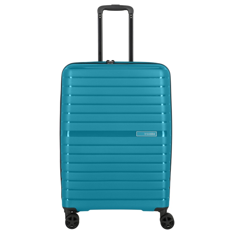 Travelite Trient - 4-Rollen-Trolley M 66 cm (petrol)