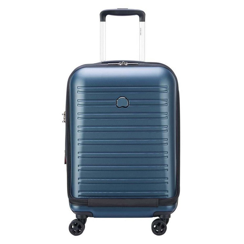 Delsey Paris Segur 2.0 Business - 4-Rollen-Kabinentrolley mit Vortasche S 55 cm  erw. (blau)