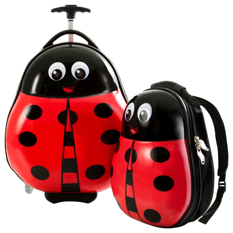 Heys Travel Tots - 2-Rollen-Kindertrolley Rucksack Set 2tlg. 46 cm (Marienkfer)
