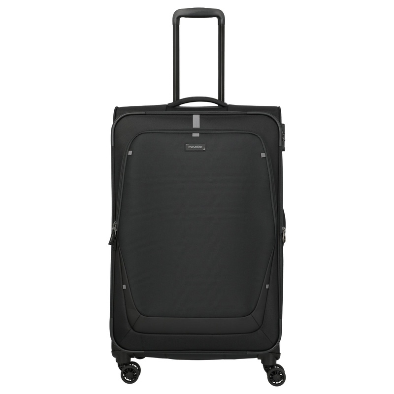 Travelite Umbria - 4-Rollen-Trolley L 77 cm erw. (schwarz)