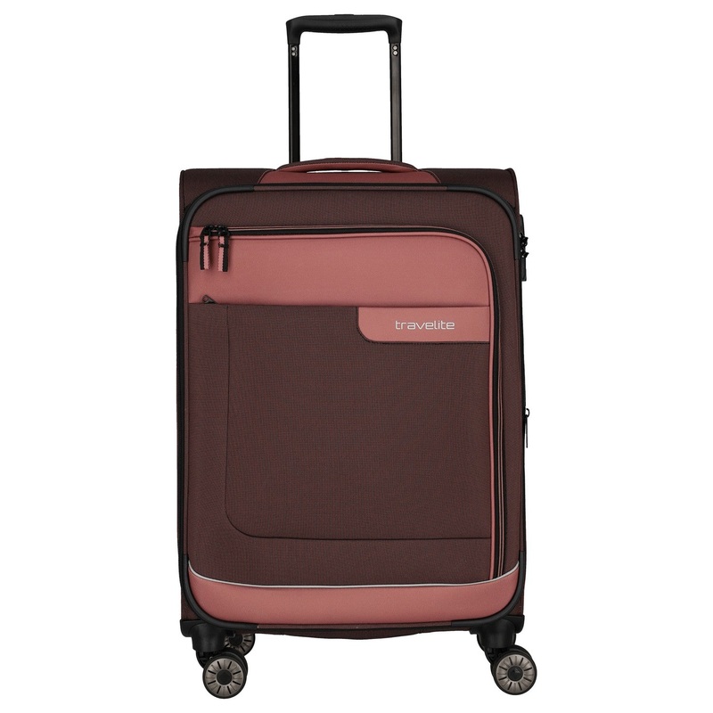 Travelite Viia - 4-Rollen-Trolley M 67 cm erw. (Frhlingsrose)