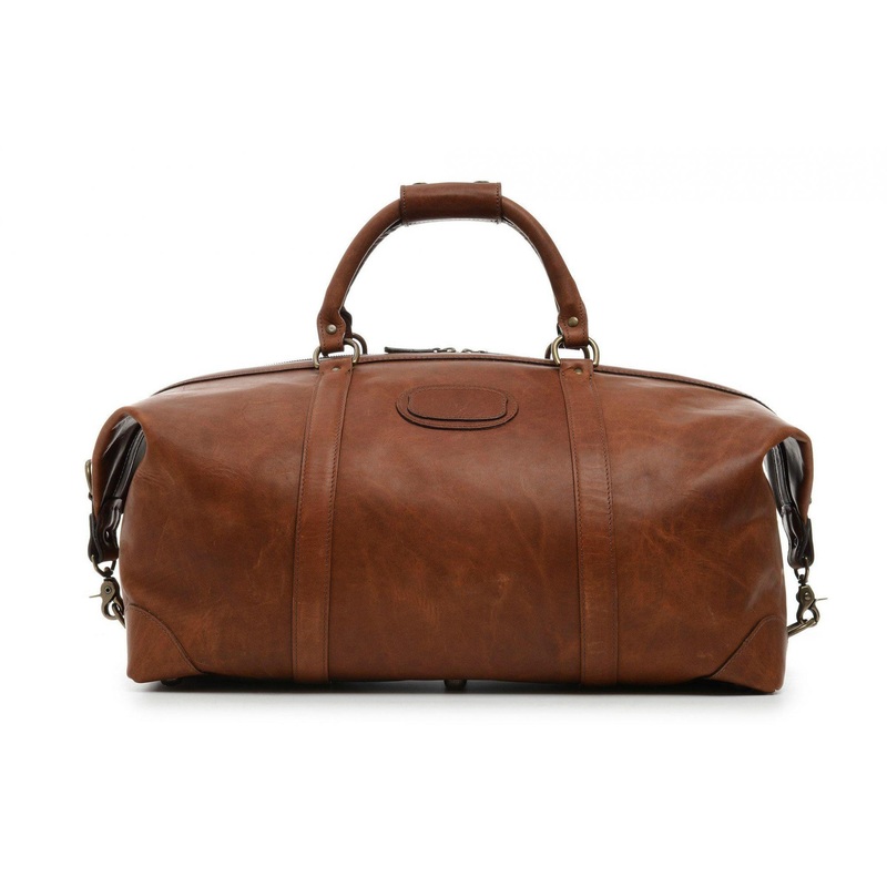 Korchmar Lux Twain Pull Leather Weekender
