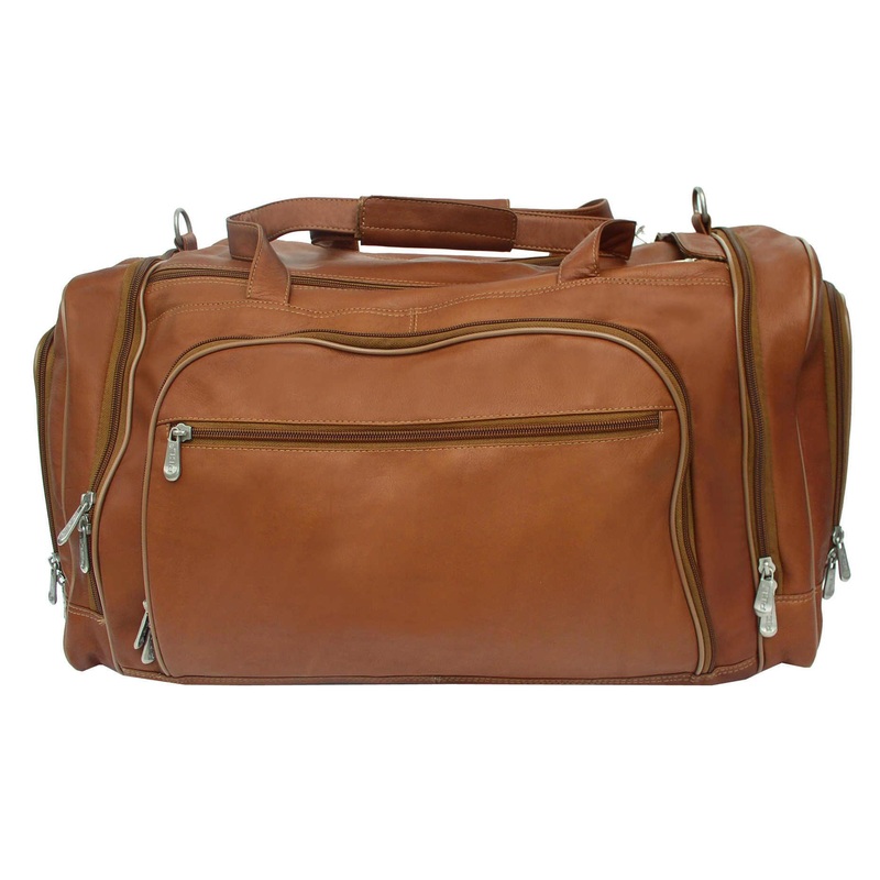 Piel Multi-Compartment Duffel Bag