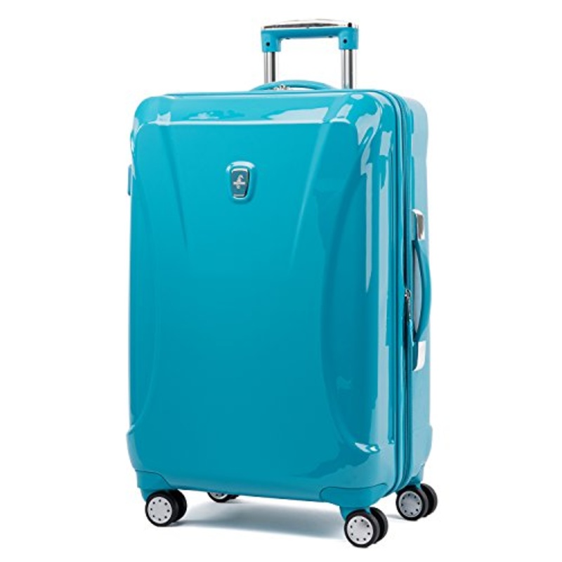 Atlantic Ultra Lite Hardsides 24" Spinner Suitcase, Turquoise Blue