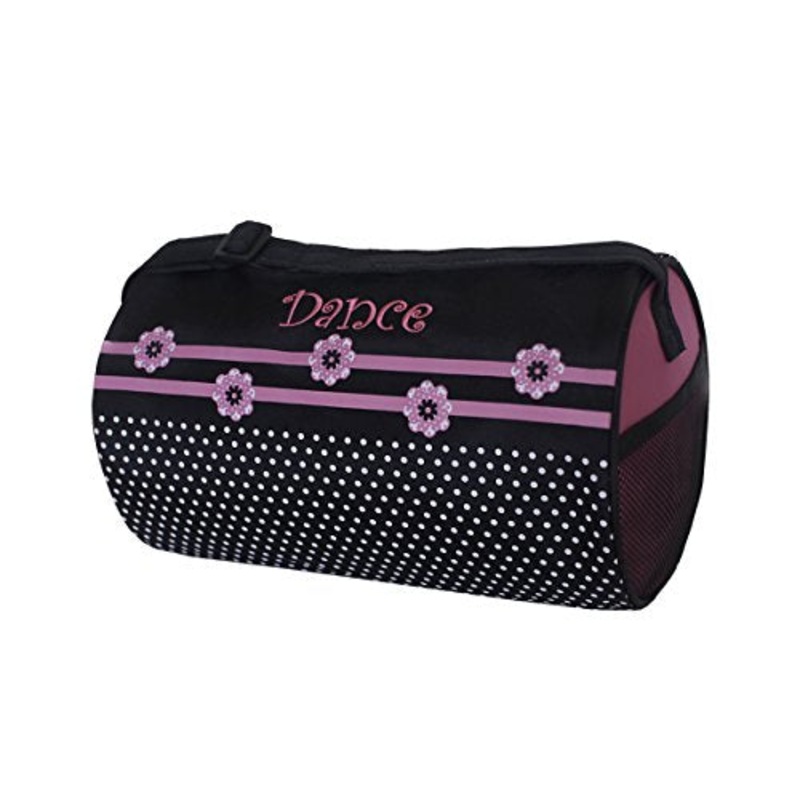 Sassi Designs Flower Dot Small Roll Duffel Bag Size: Small 7" X 12"
