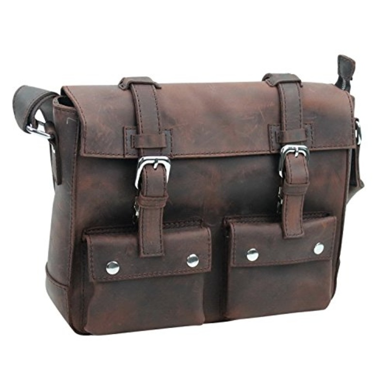 Vagabond Traveler 13.5" Cowhide Leather Messenger Shoulder Bag Lm07.Vd