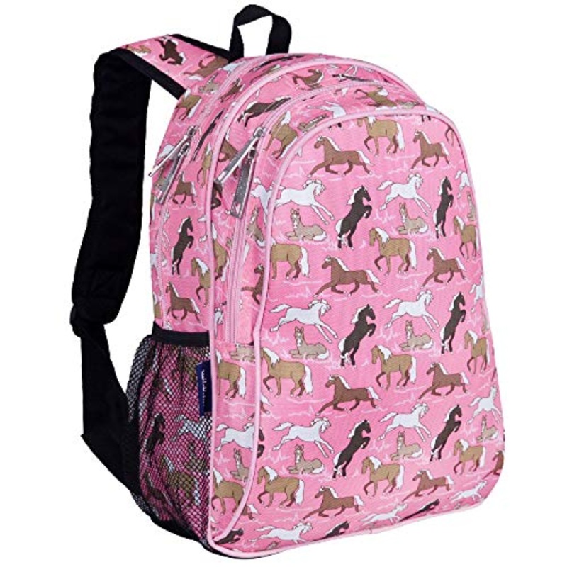 Wildkin 15 Inch Kids Backpack for Boys & Girls, 600-Denier Polyester Backpack for Kids, Features Padded Back & Adjustable Strap, Perfect Size for School & Travel Backpacks, BPA-free (Blue Camo)