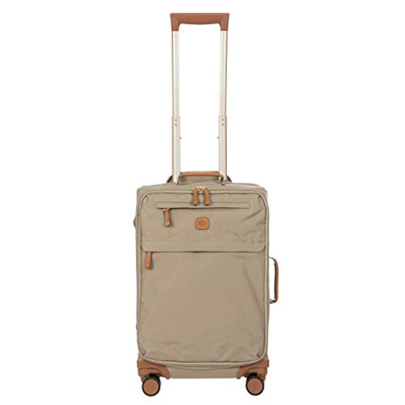 Brics | 21 Spinner w/Frame Suitcase | Tundra | Lightweight with Softside Exterior | Carry on Size