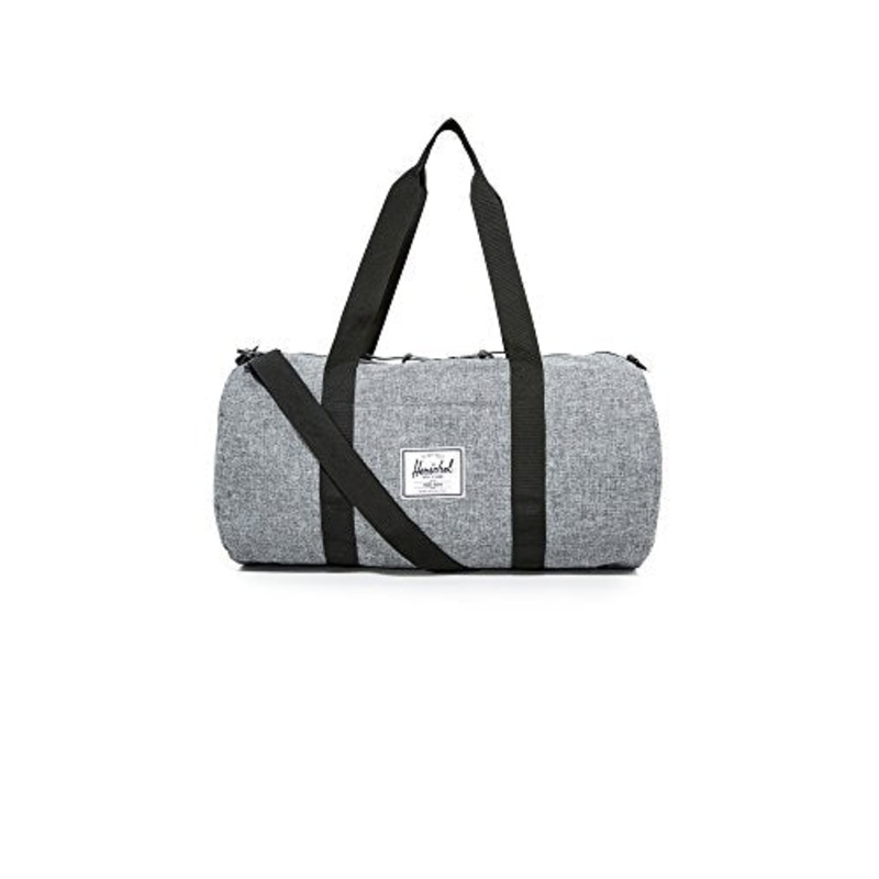 Herschel Sutton Duffel Bag, Raven Crosshatch/Black, Mid-Volume 28.0L