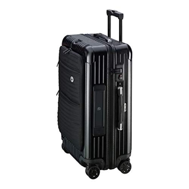 RIMOWA Lufthansa Bolero Collection Multiwheel L Trolley with RIMOWA Electronic Tag, Black 64L