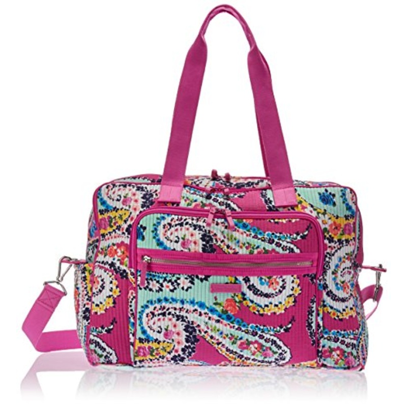 Vera Bradley Iconic Deluxe Weekender Travel Bag, Signature Cotton