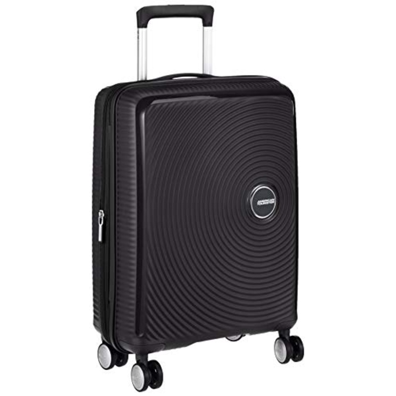 AMERICAN TOURISTER Soundbox - Spinner 55/20 Expandable Suitcase, 55 cm, 35.5 liters, Black (Bass Black)