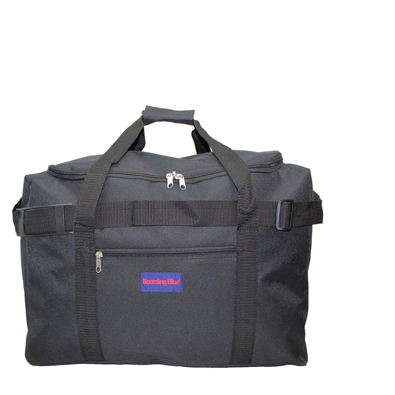 Boardingblue Under Seat 18" Duffel Bag Personal Item for Spirit & Frontier Airlines (Black)