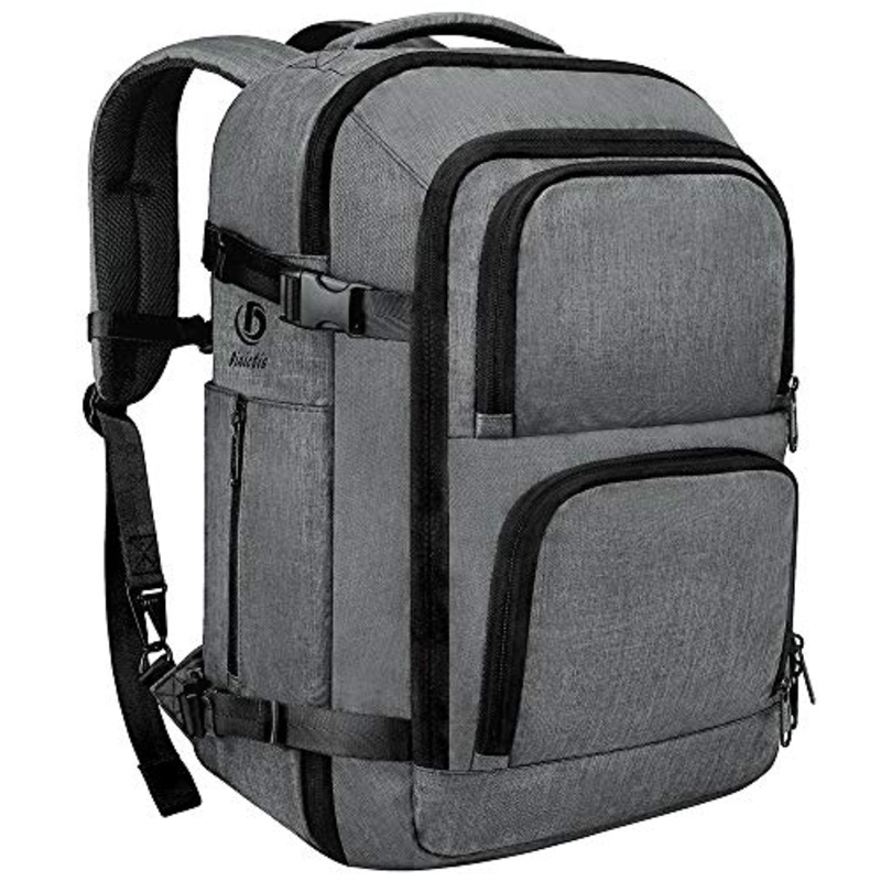 Dinictis 40L Carry on Flight Approved Travel Laptop Backpack for Men Wowen, Business Weekender Bag-Dark Grey