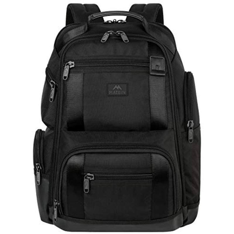 Large Travel Backpack, Professional Business Carry on Backpack for Men and Women,Large TSA Laptop Backpack Water Resistant Flight Approved Computer Bag Weekender Daypack Fit 17inch Laptop,Black