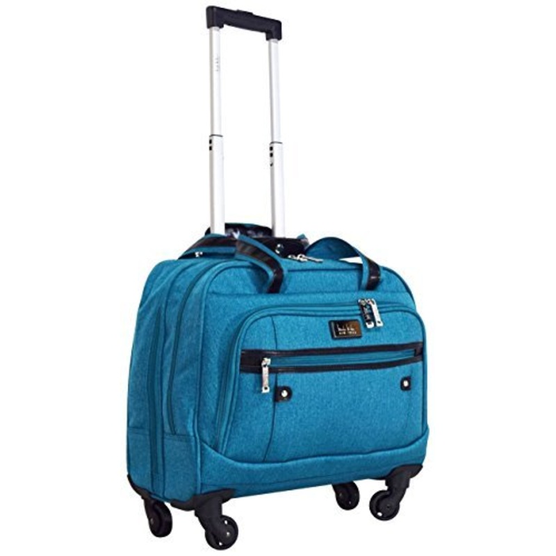 Nicole Miller New York Taylor Carry On Spinner Briefcase (Taylor Teal)