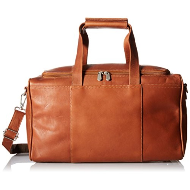 Piel Leather Traveler's Select Xs Duffel Bag, Saddle