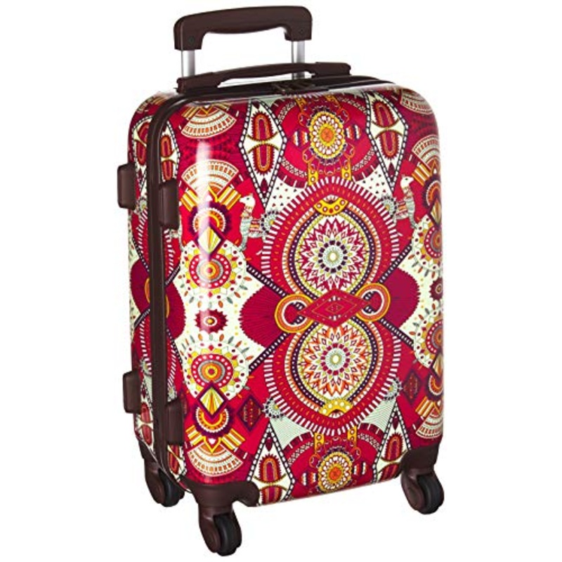 Sakroots Women's New Adventure Suitcase 20'' Hard Side, Ruby Wanderlust