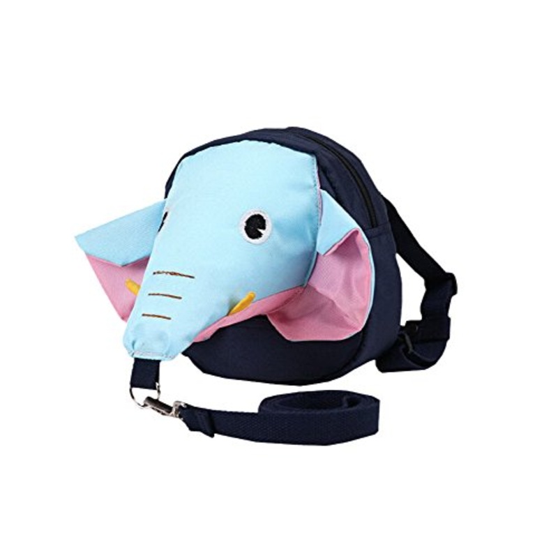 3D Unique Kids Backpack Anti-Lost Baby Bag Fashion Backpack [Elephant Blue]