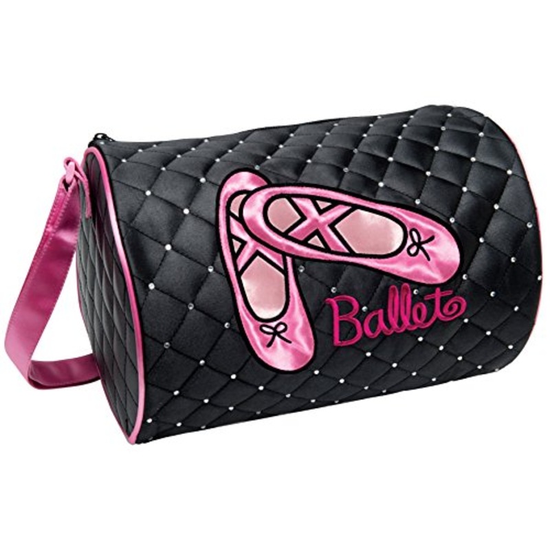 Danshuz Quilted Rhinestone Ballet Duffel Bag