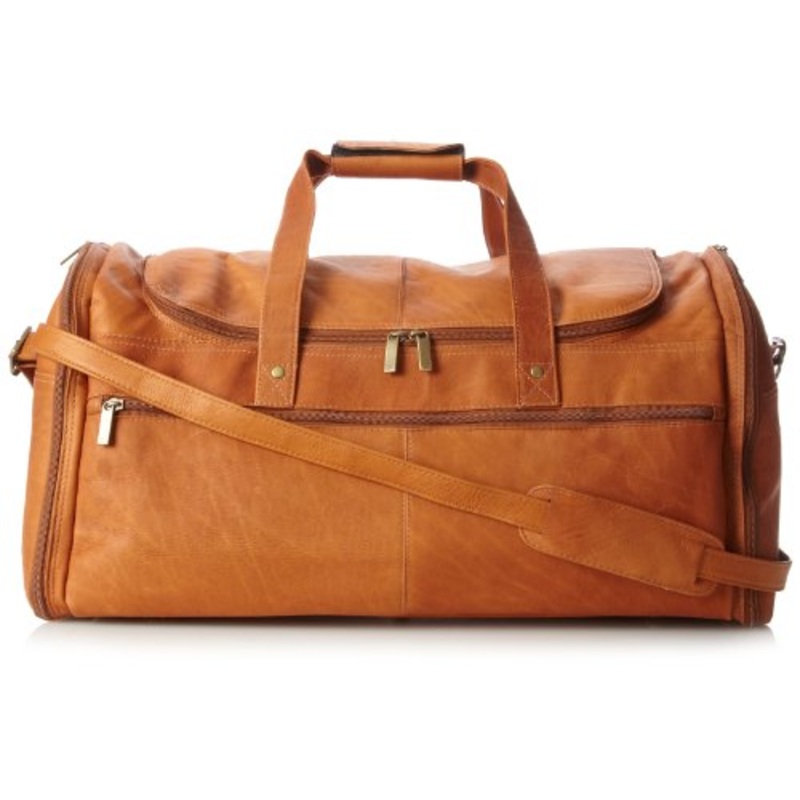 David King & Co. Extra Large Multi Pocket Duffel, Tan, One Size