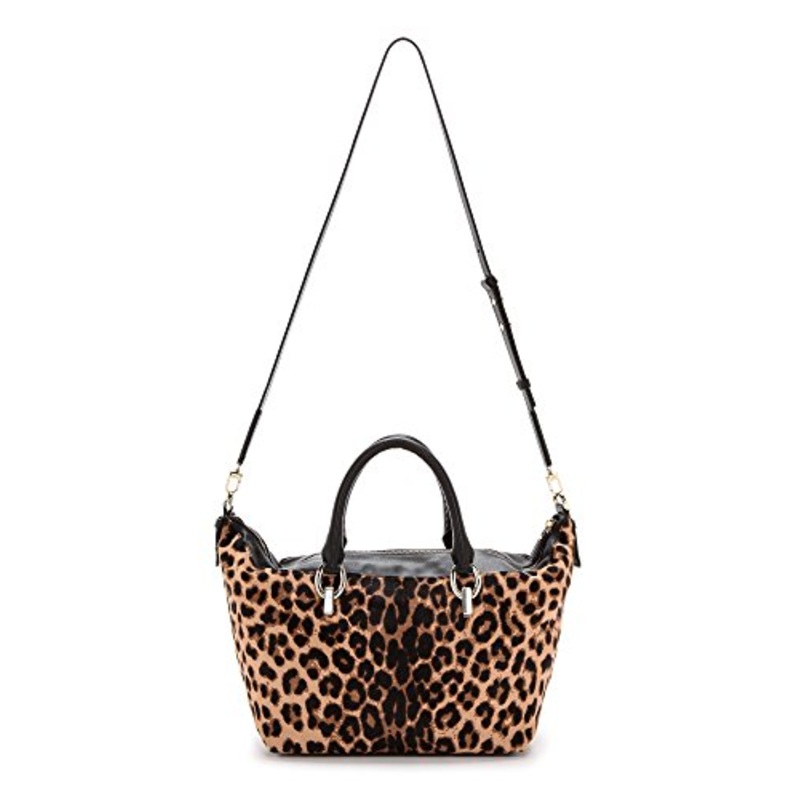 Diane Von Furstenberg Haircalf Sutra Metro Duffel Bag, Leopard