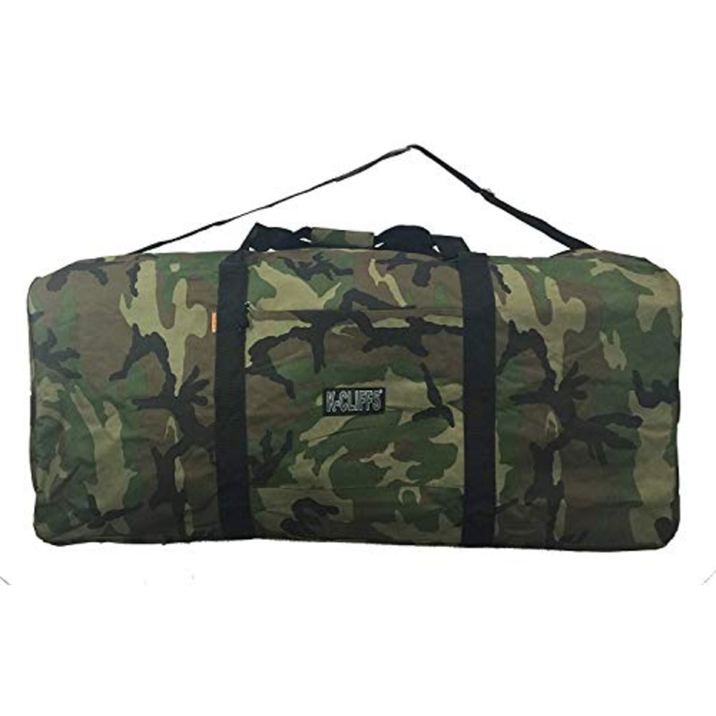 Heavy Duty Cargo Duffel Jumbo Gear Bag Big Drum Set Equipment Hardware Bags Large Square Sport Duffel 42 Inch Oversized Rooftop Travel Bag Huge Rack Roof Ball Traveling Roofbag Camo