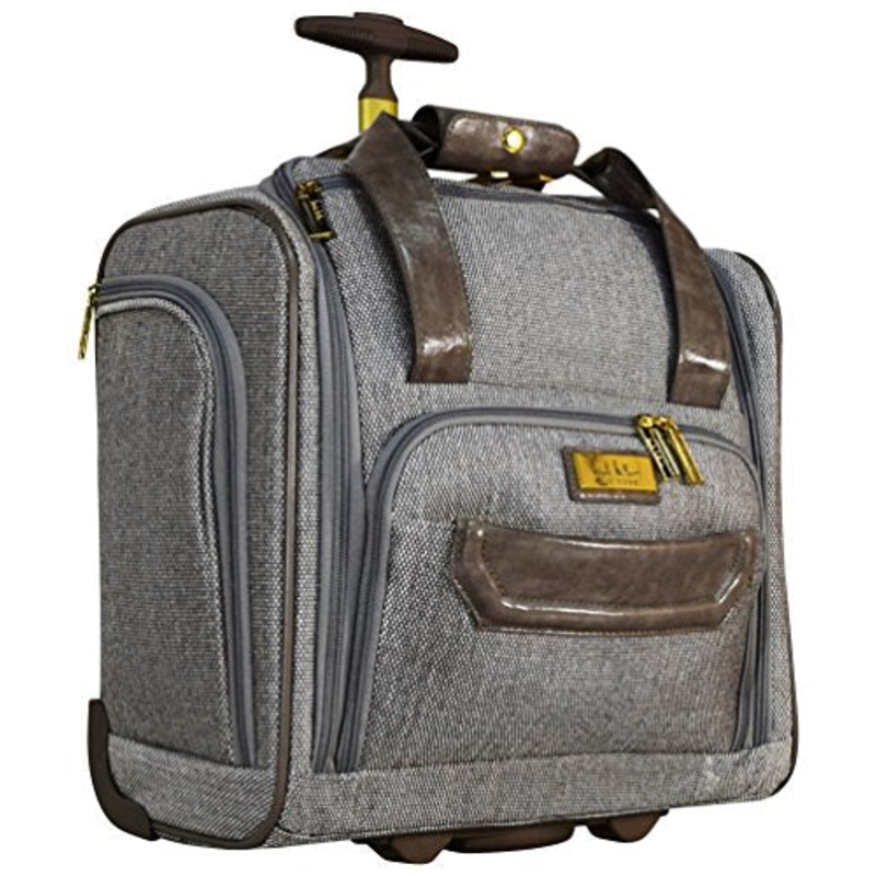 Nicole Miller Jardin Wheeled Under Seat Carry On (Gray)