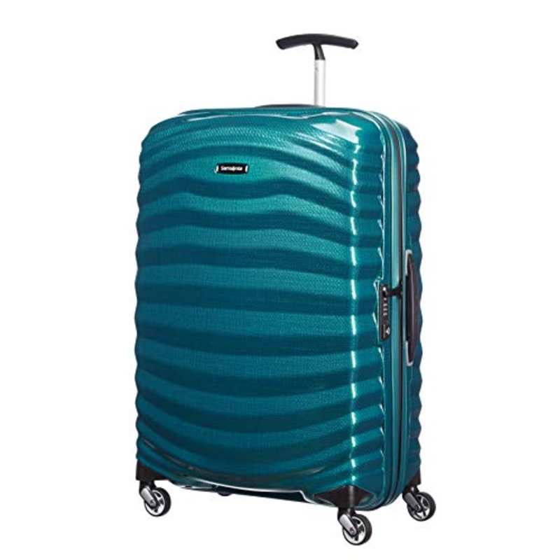 Samsonite Lite-Shock Suitcase 4 Wheel Spinner 69cm Petrol Blue