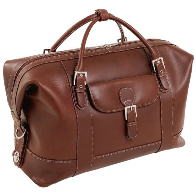 Siamod Amore 25084 Cognac Leather Duffel Bag