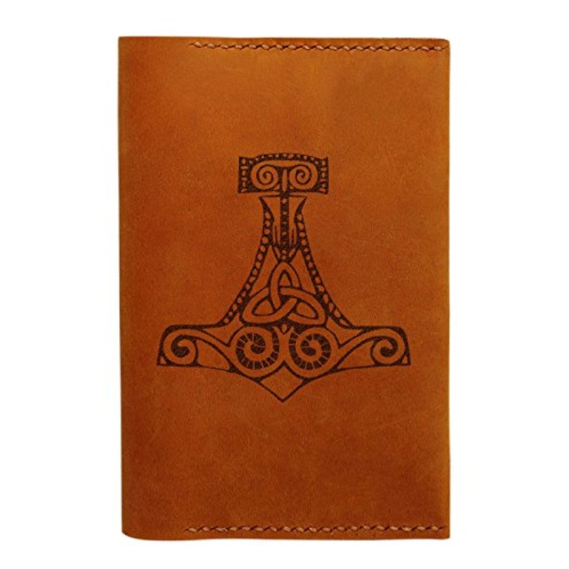 Thor'S Hammer Handmade Genuine Leather Passport Holder Case Hlt_01