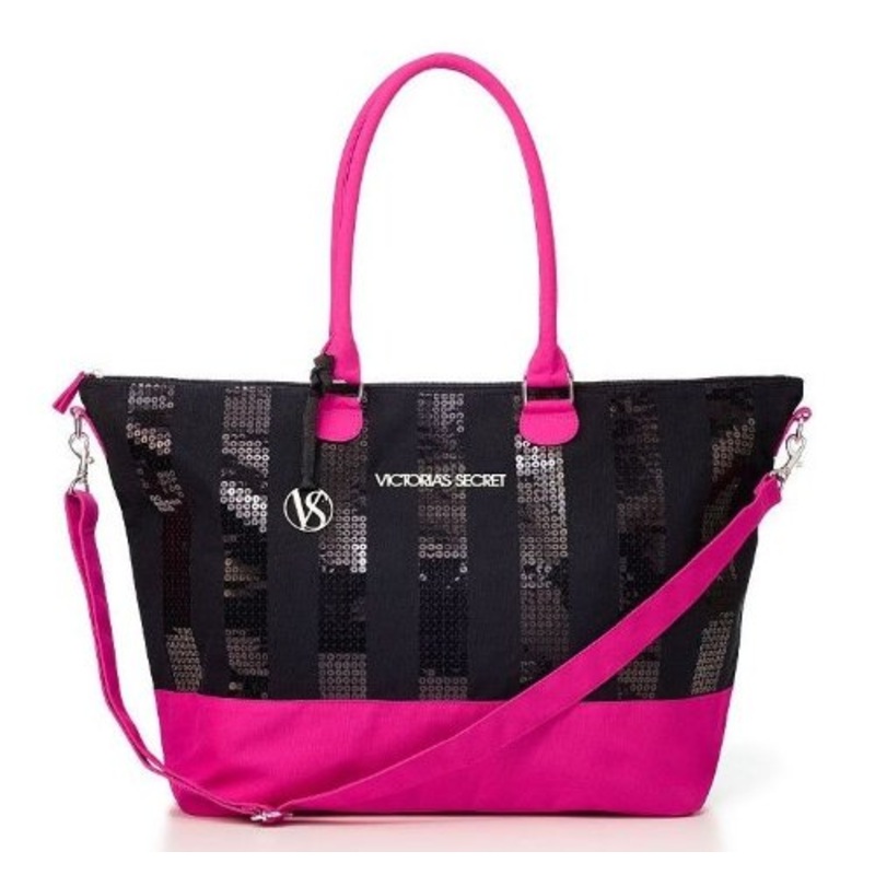 Victoria'S Secret Black Friday 2013 Limited Ed. Weekender Bag Black/Pink