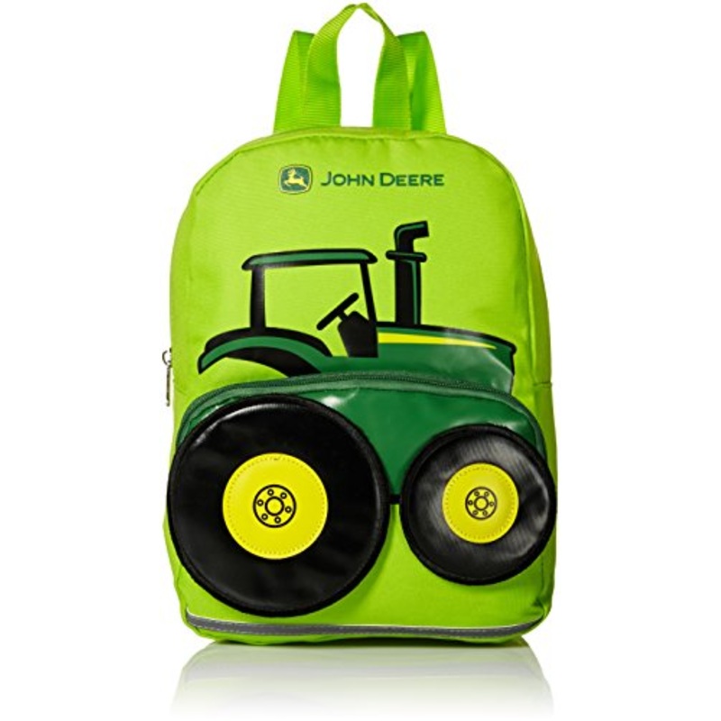 John Deere Boys' Little Kids Girls Toddler Backpack, Lime Green, One Size