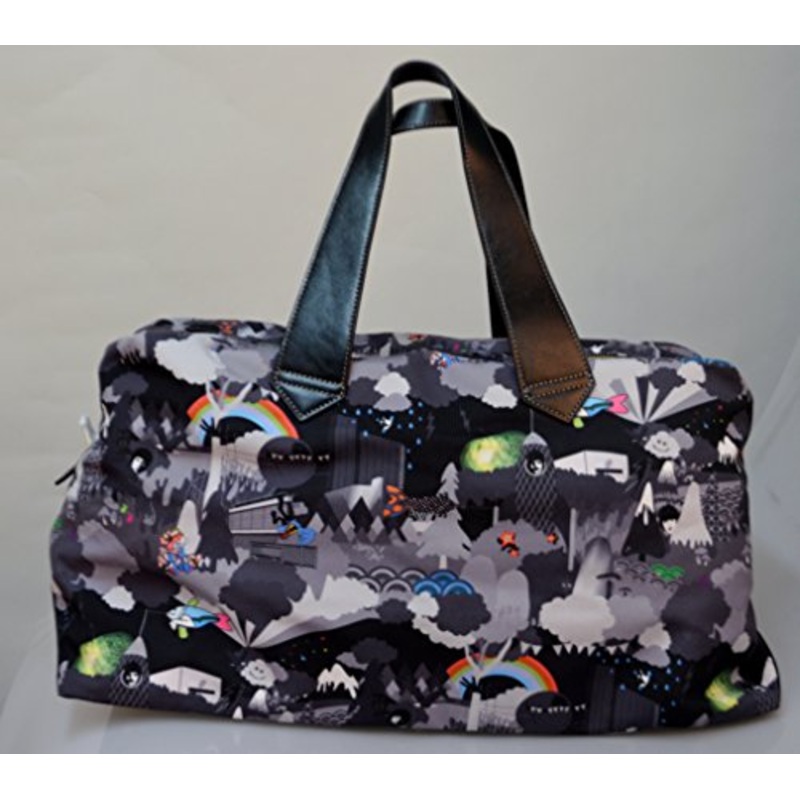 Paul Smith The Beatles / Rainbow Wood Holdall Weekender Bag - Black , Gray
