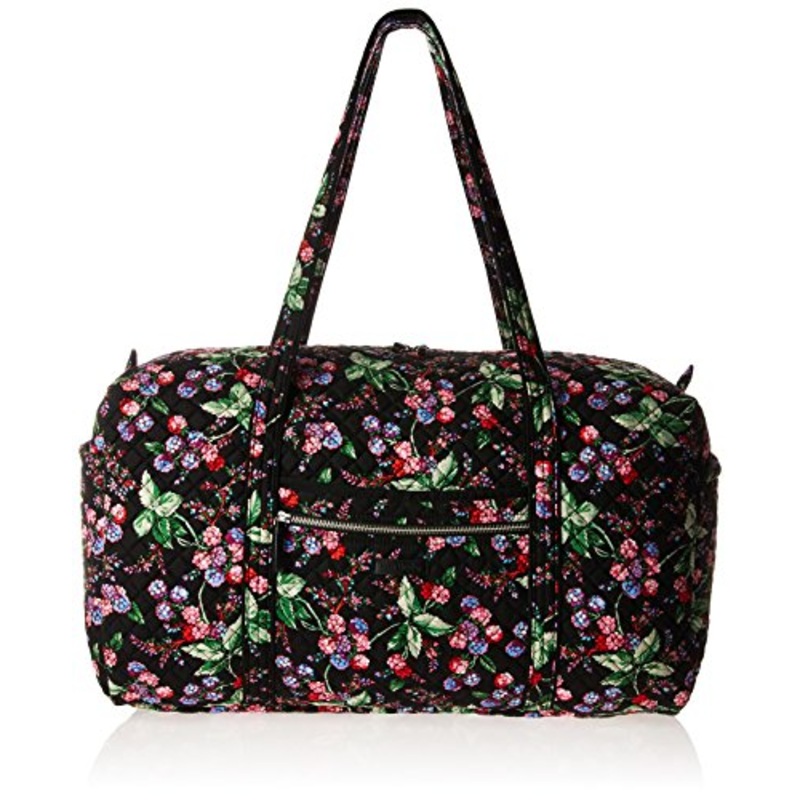 Vera Bradley Women's Iconic Large Travel Duffel-Signature, Winter Berry, One Size