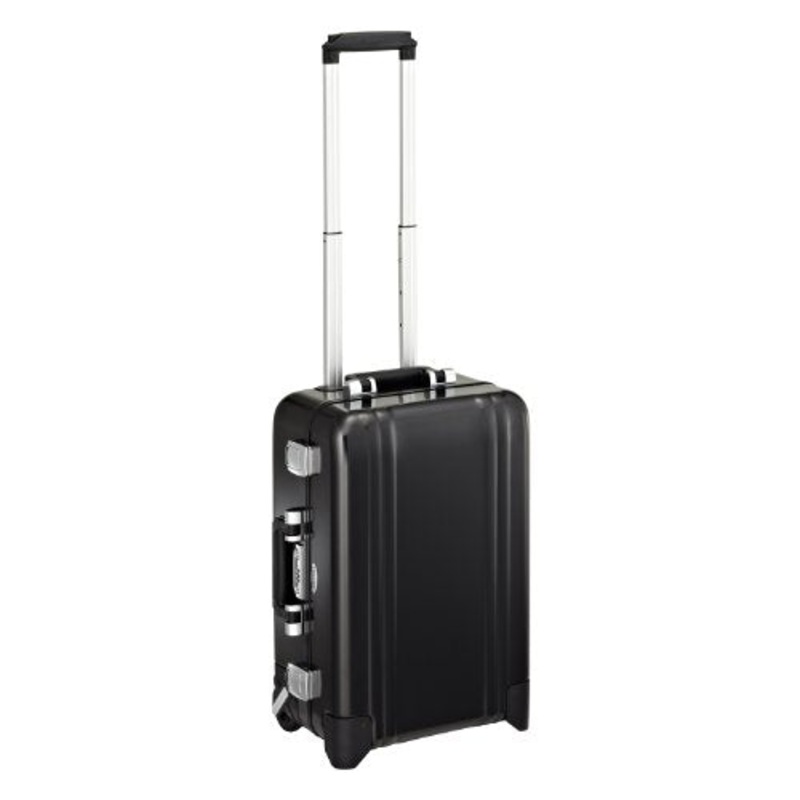 Zero Halliburton Classic Aluminum Carry On 2 Wheel Travel Case, Black, One Size