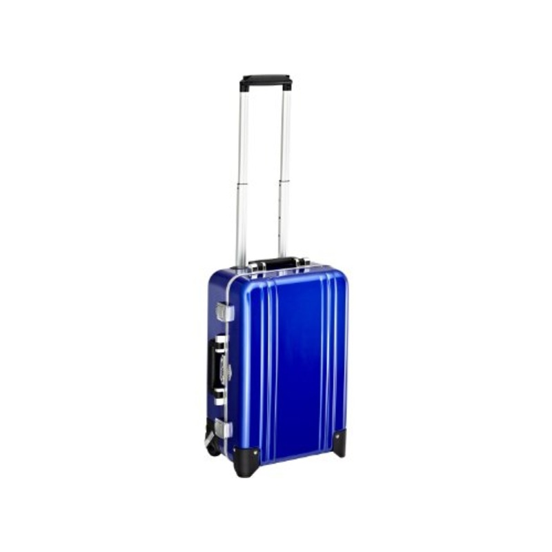 Zero Halliburton Classic Polycarbonate Carry On 2 Wheel Travel Case, Blue, One Size