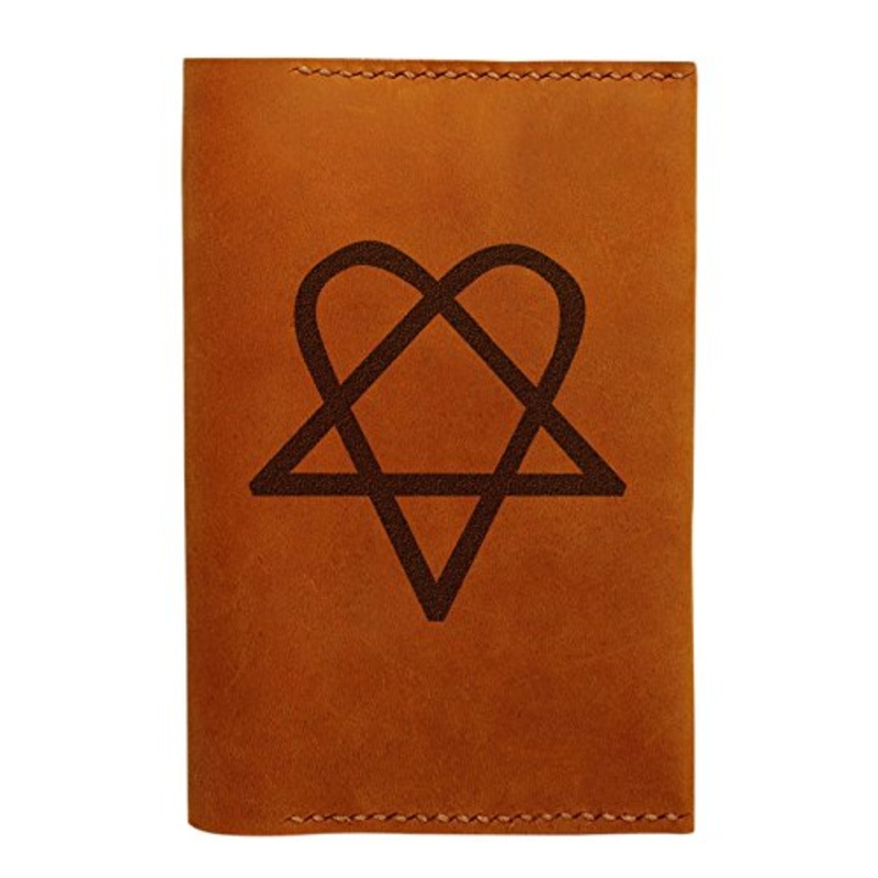 Him Heartagram Handmade Genuine Leather Passport Holder Case Hlt_01