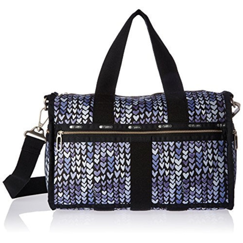 Lesportsac Women'S Essential Small Weekender, Painted Hearts Blue